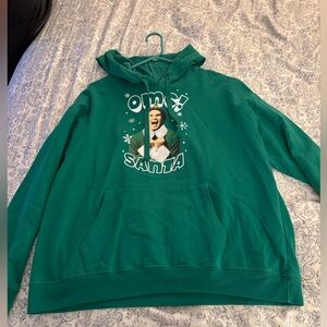 Green Graphic ELF Sweater